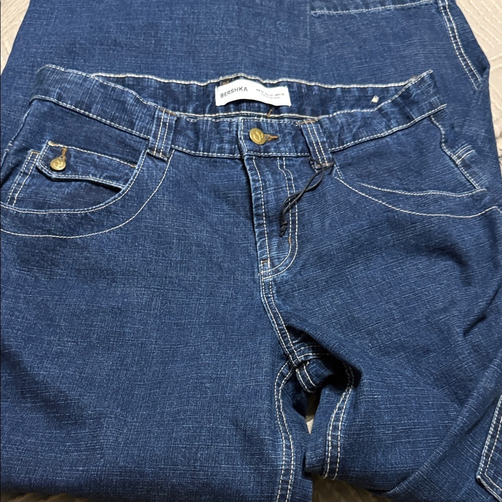 Bershka Dark Blue Women Jeans - Picture 6 of 6